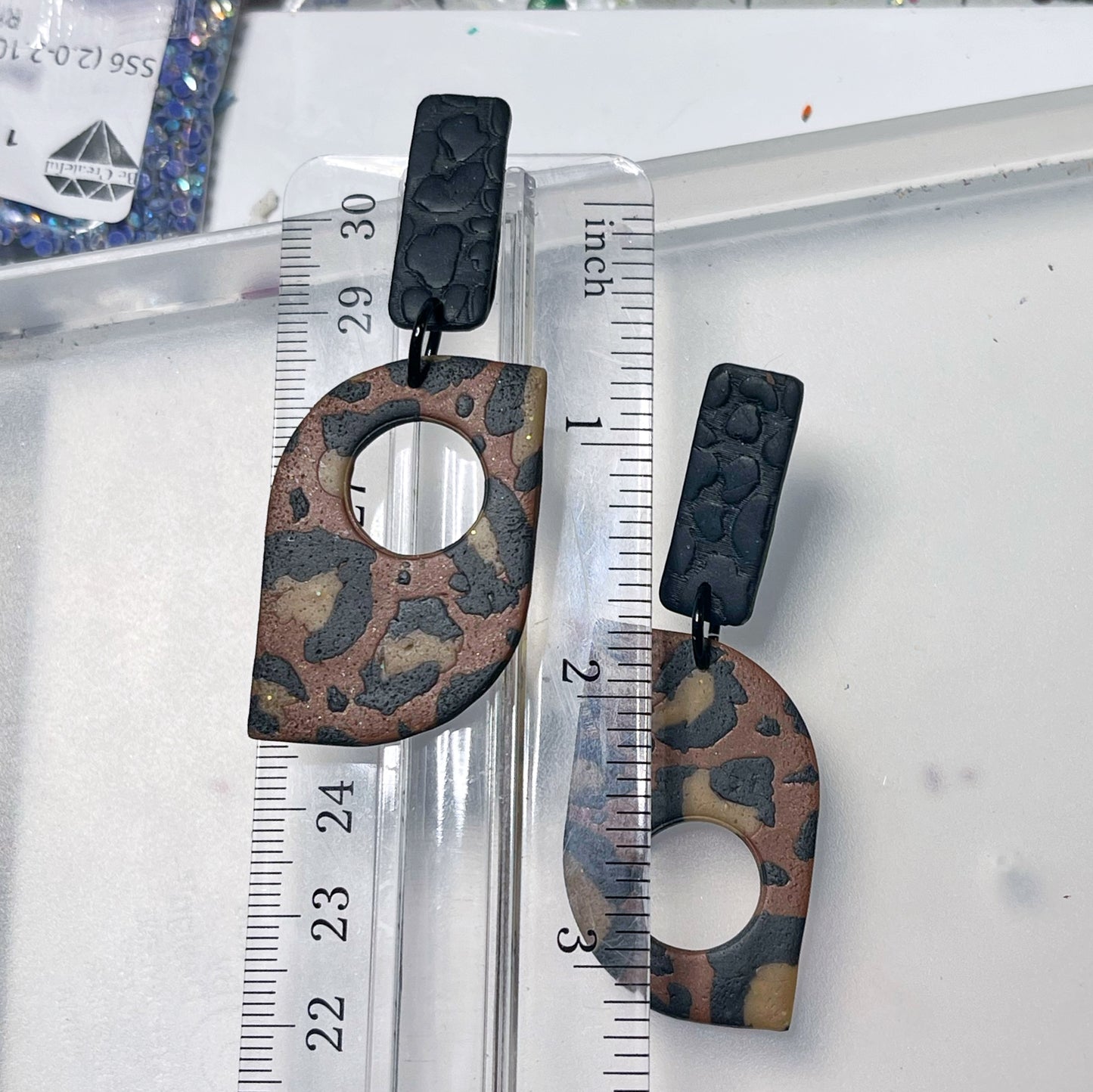 Classic Leopard print dangles