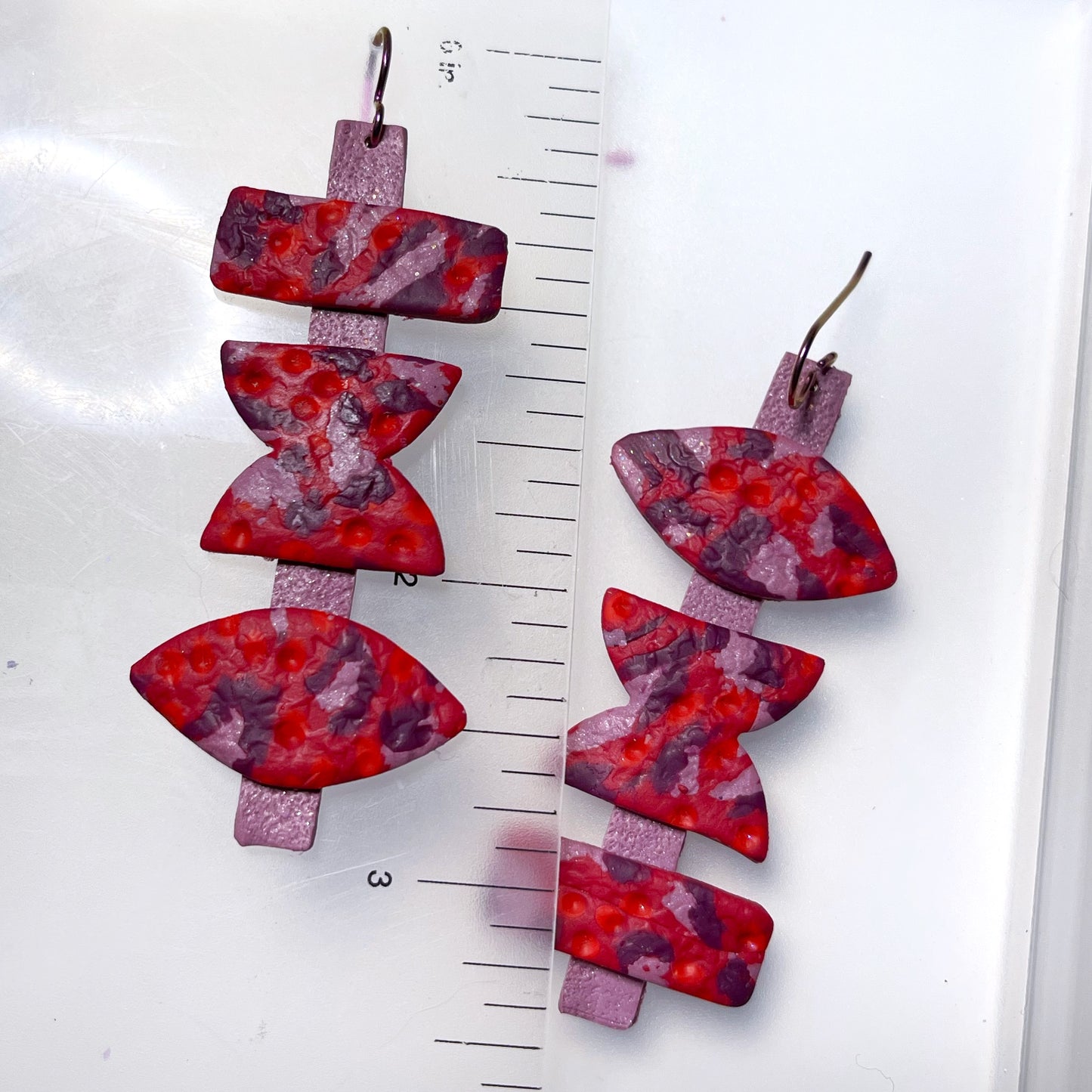 Red and pink leopard