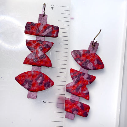 Red and pink leopard