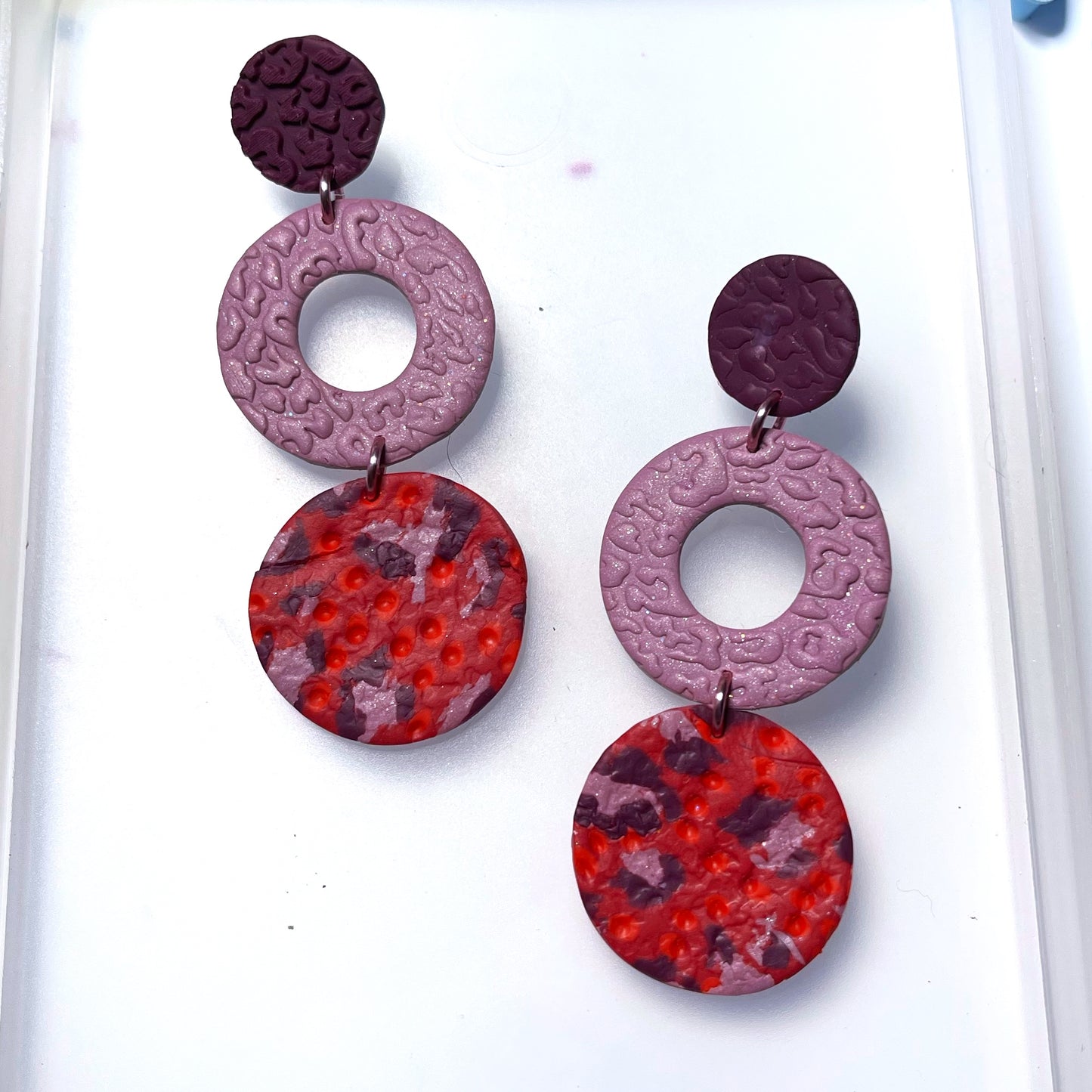 Red and pink leopard