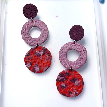 Red and pink leopard