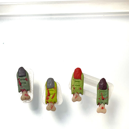 Small zombie finger studs