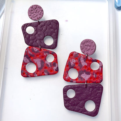 Red and pink leopard