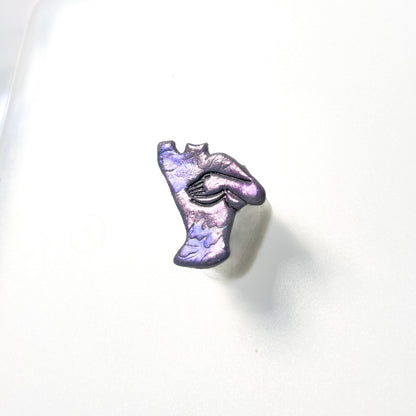 Feminine silhouette pin- SM
