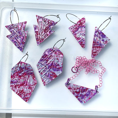 Fck Ice Earrings Valentine swirl