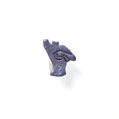 Feminine silhouette pin- SM