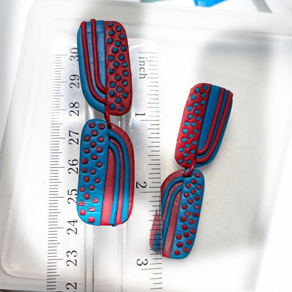 Retro vase vibe earrings