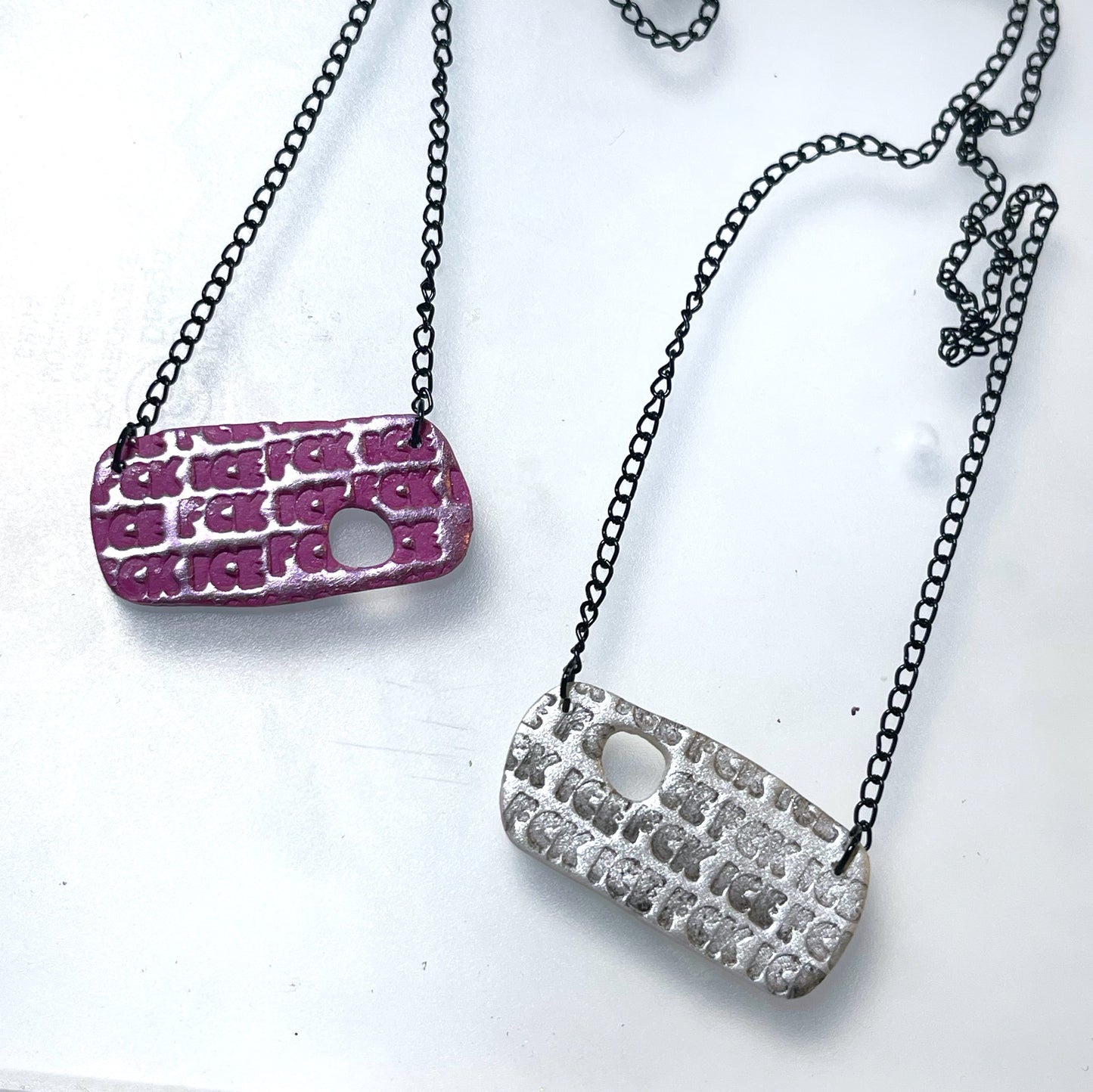 Fck ice necklace