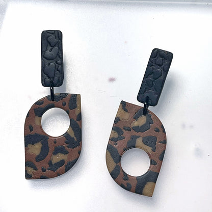 Classic Leopard print dangles