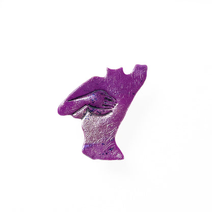 Feminine silhouette pin- Large