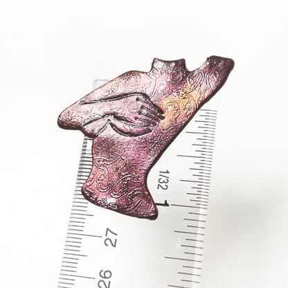 Feminine silhouette pin- Large