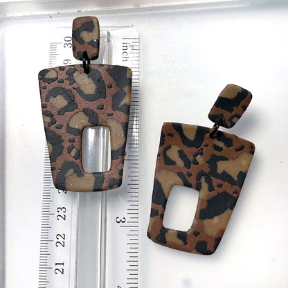 Classic Leopard print dangles