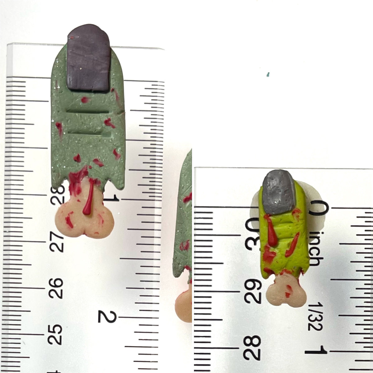 Larger zombie finger studs
