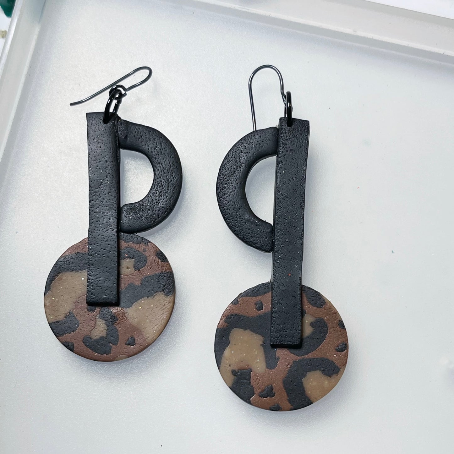 Classic Leopard print dangles