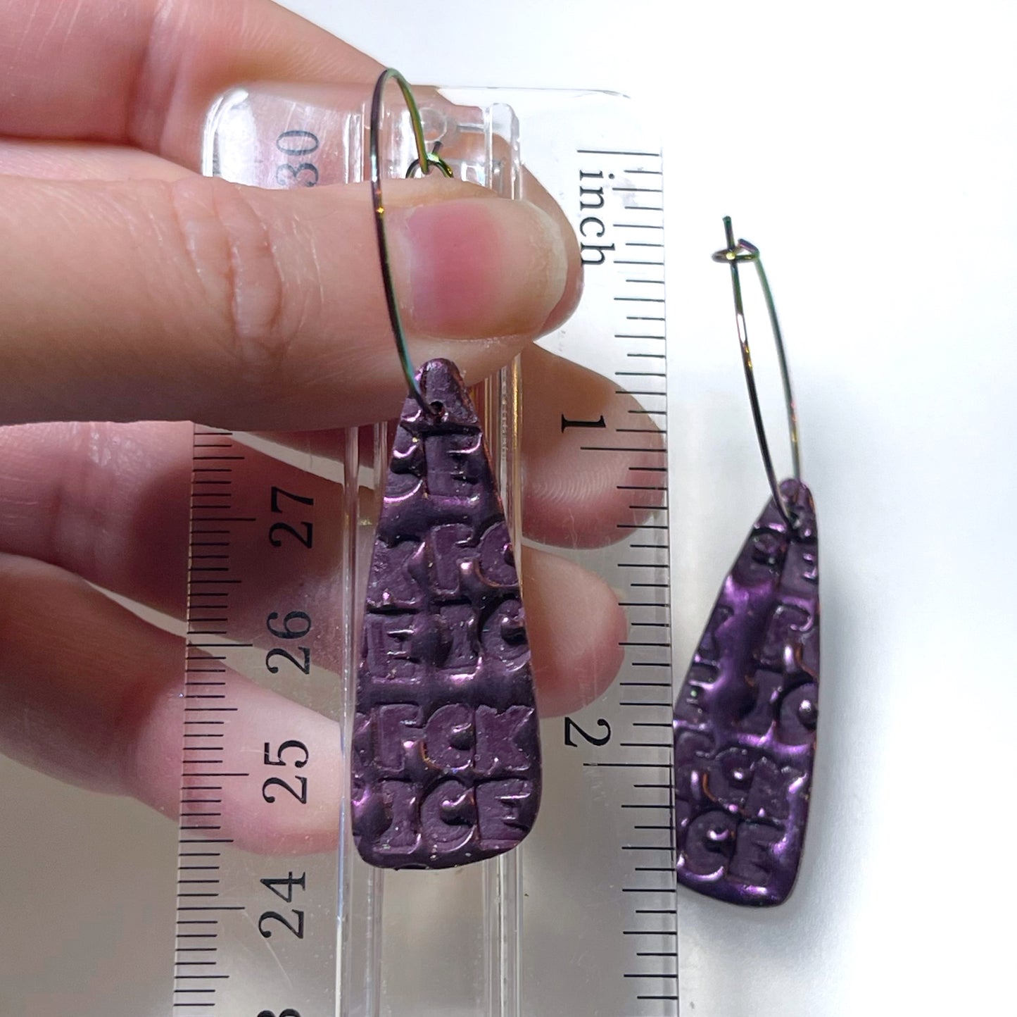 Fck ice earrings