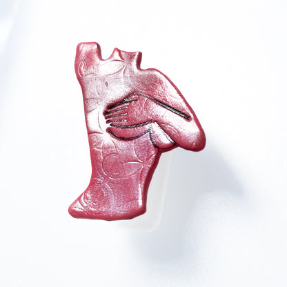 Feminine silhouette pin- Large