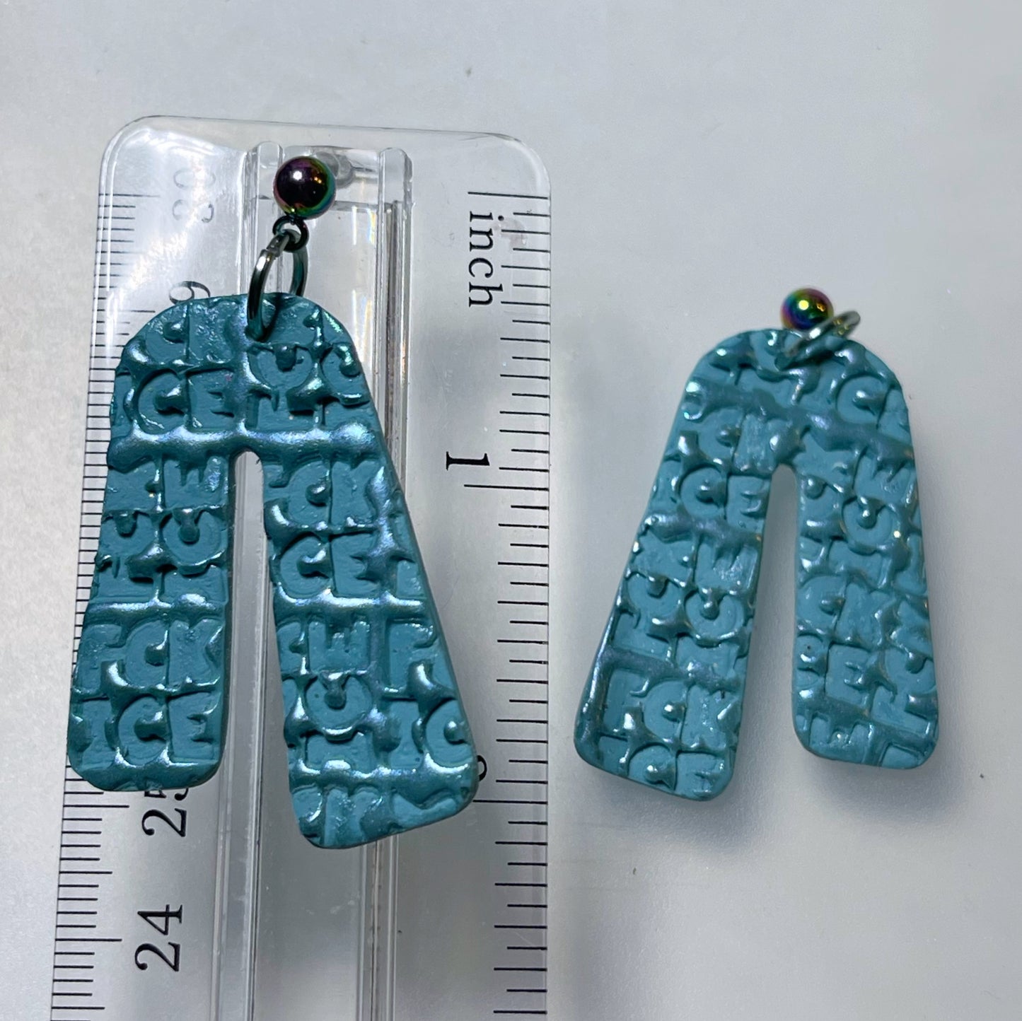 Fck ice earrings