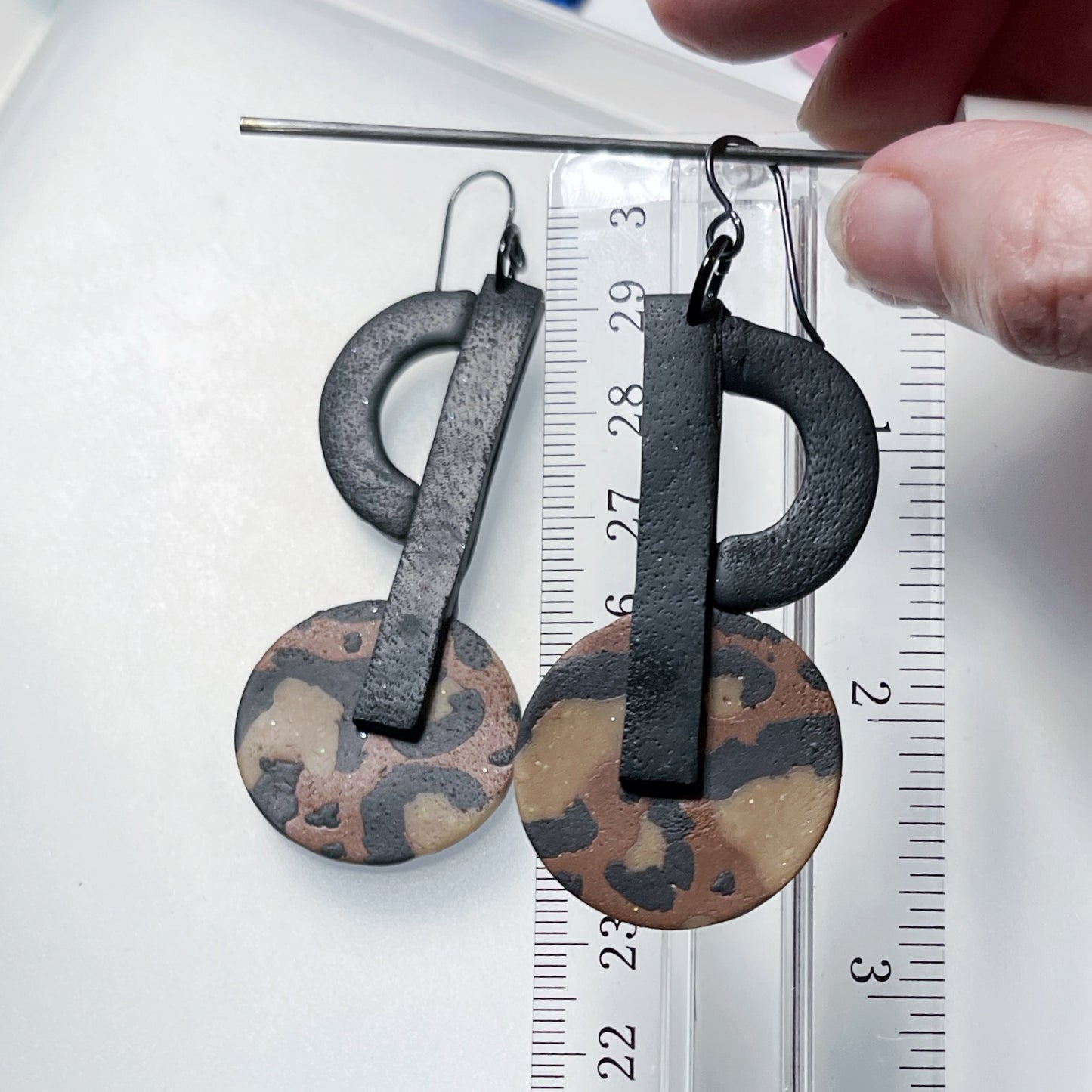 Classic Leopard print dangles