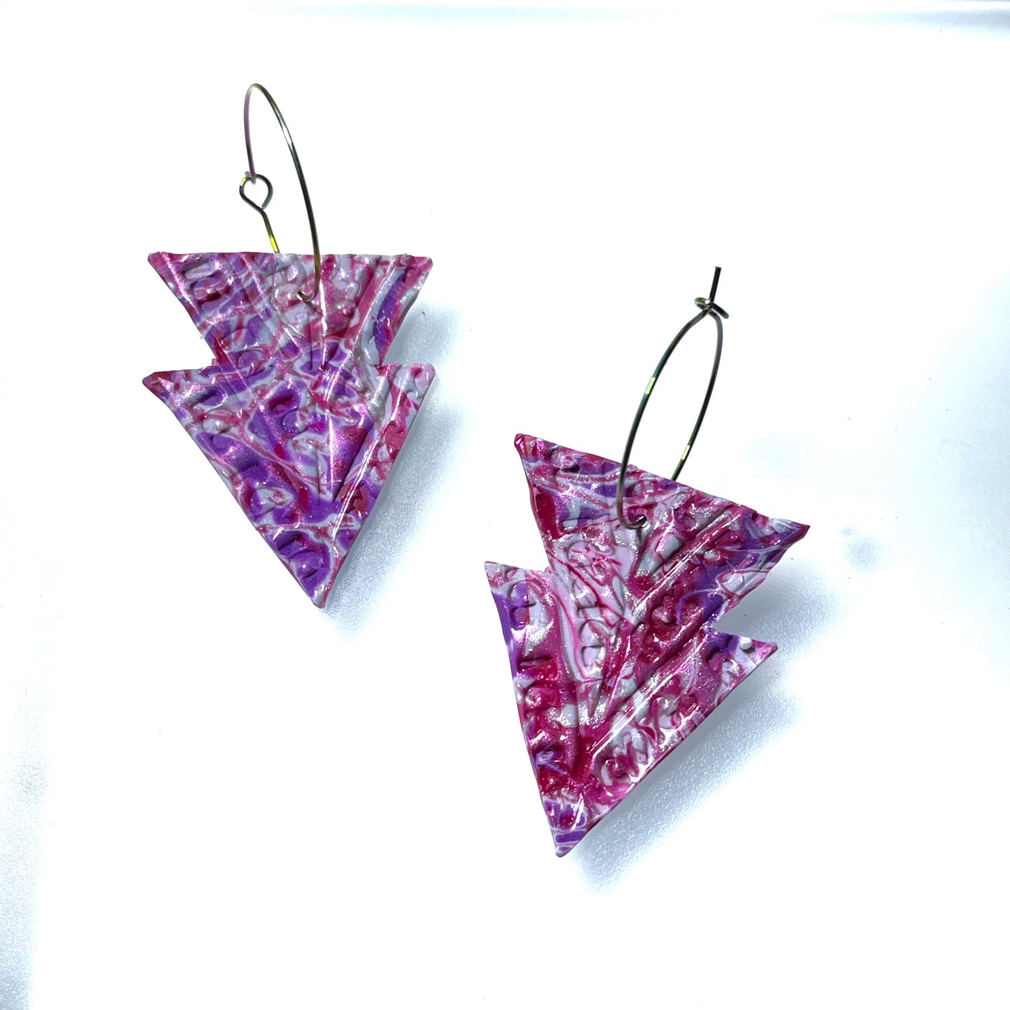 Fck Ice Earrings Valentine swirl