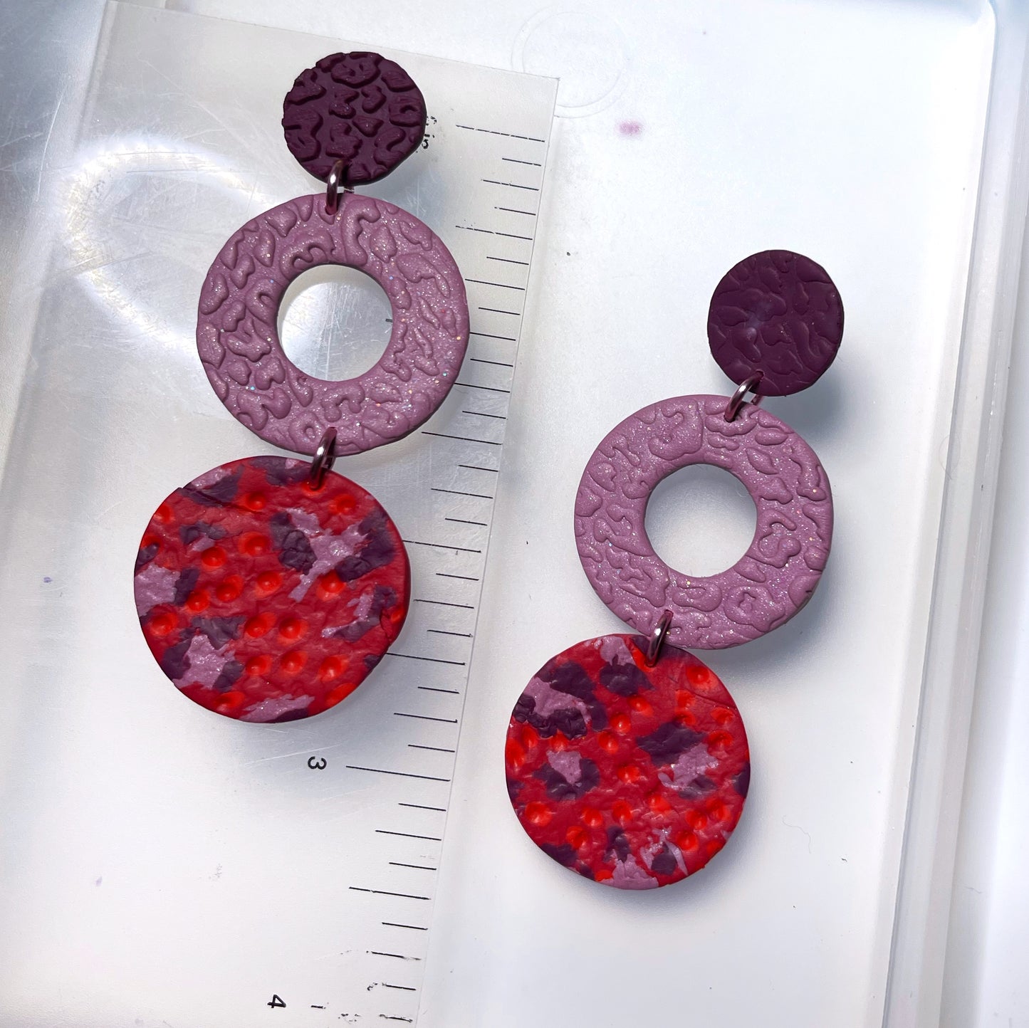 Red and pink leopard