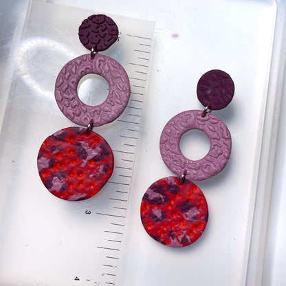 Red and pink leopard