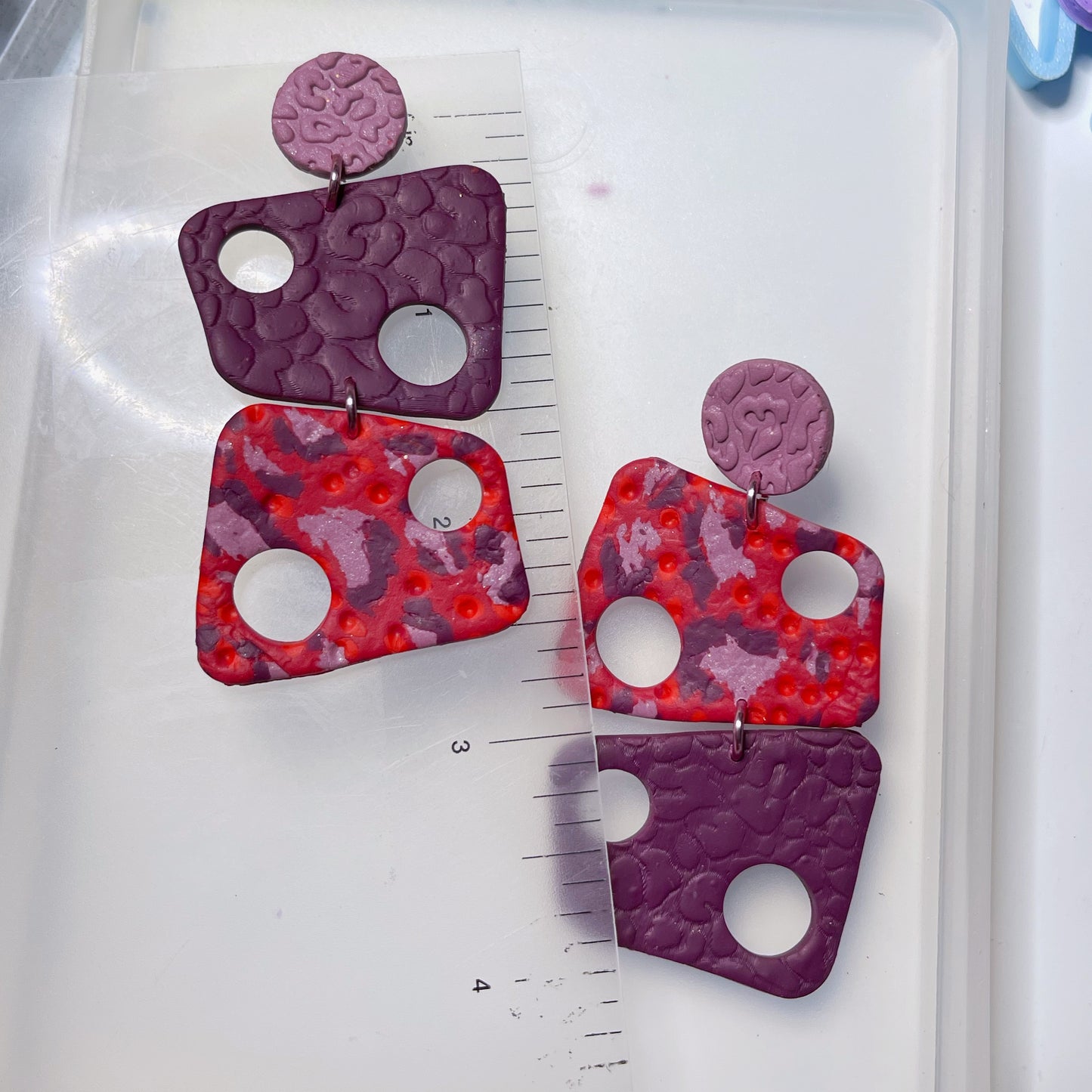 Red and pink leopard