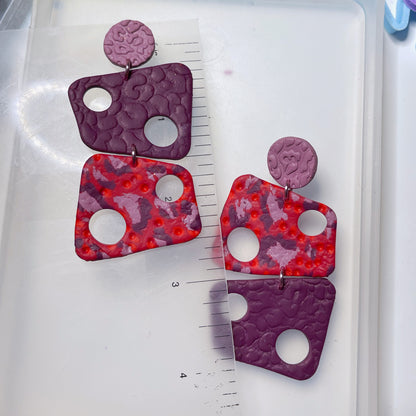 Red and pink leopard