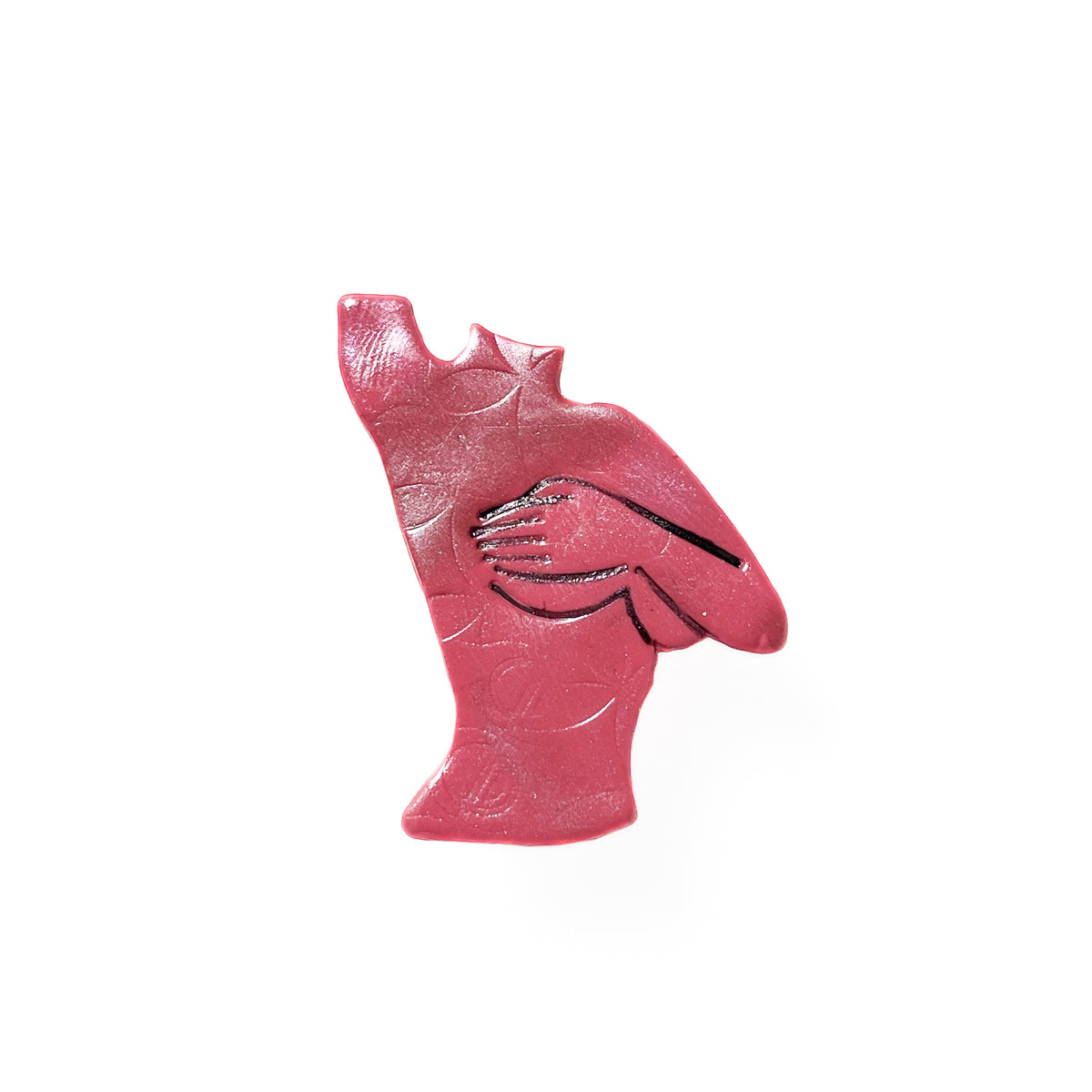 Feminine silhouette pin- Large