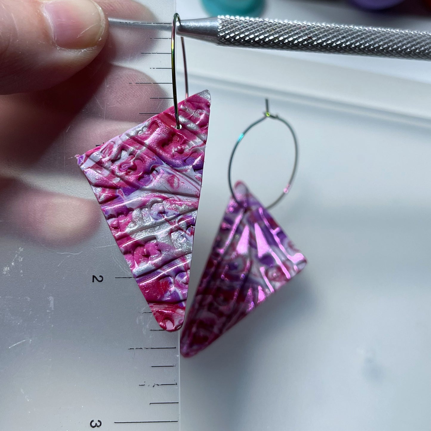 Fck Ice Earrings Valentine swirl