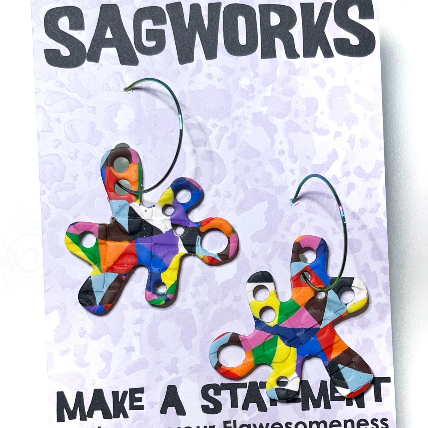 Pride 26 - splotch dangles