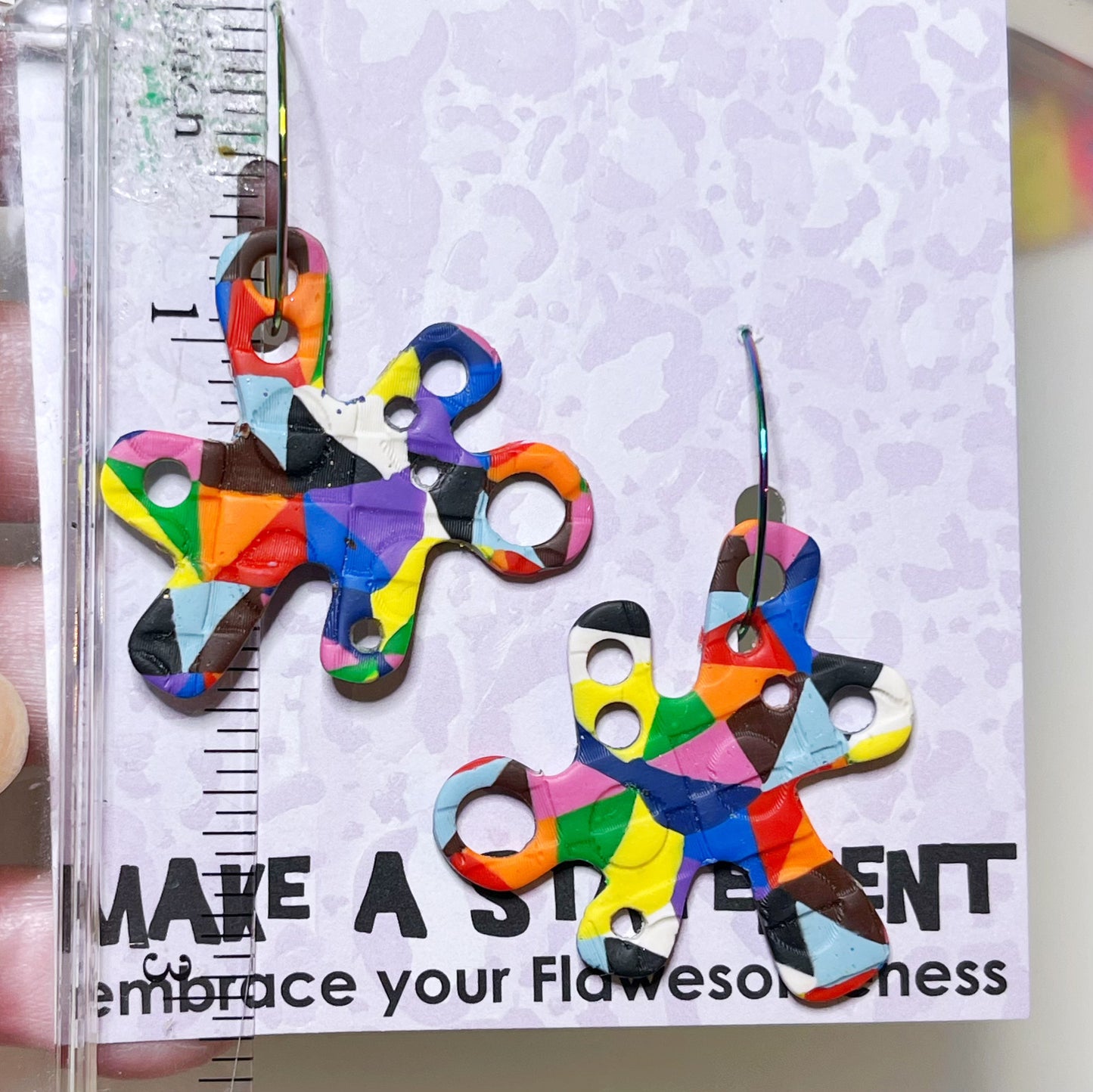 Pride 26 - splotch dangles