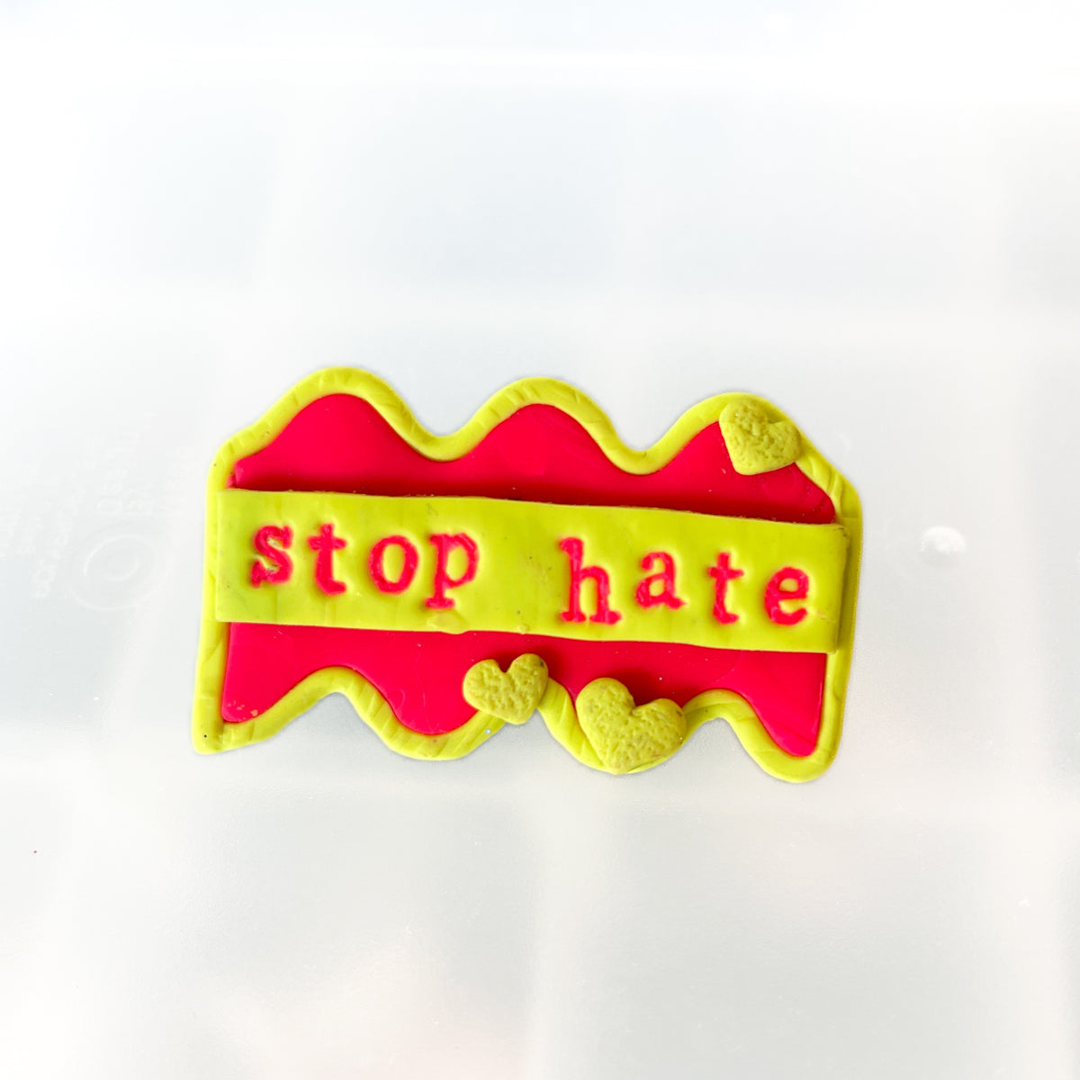 Stop hate pin