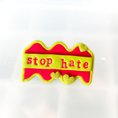 Stop hate pin