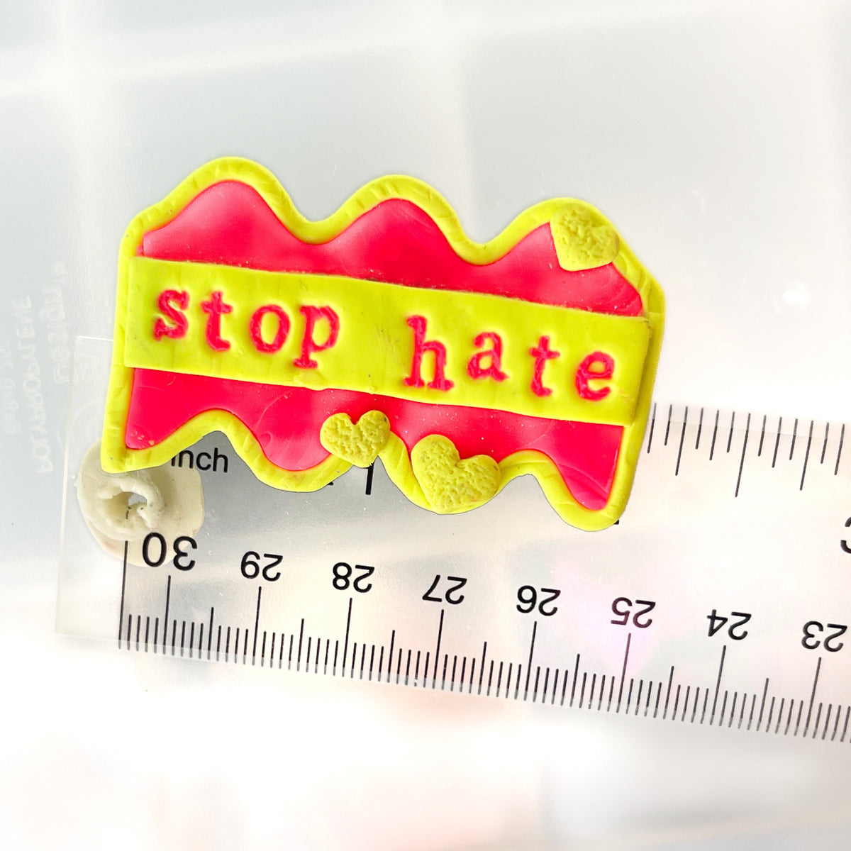 Stop hate pin