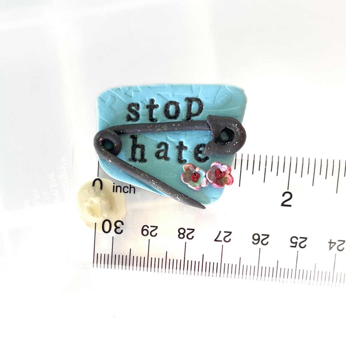 Stop hate pin